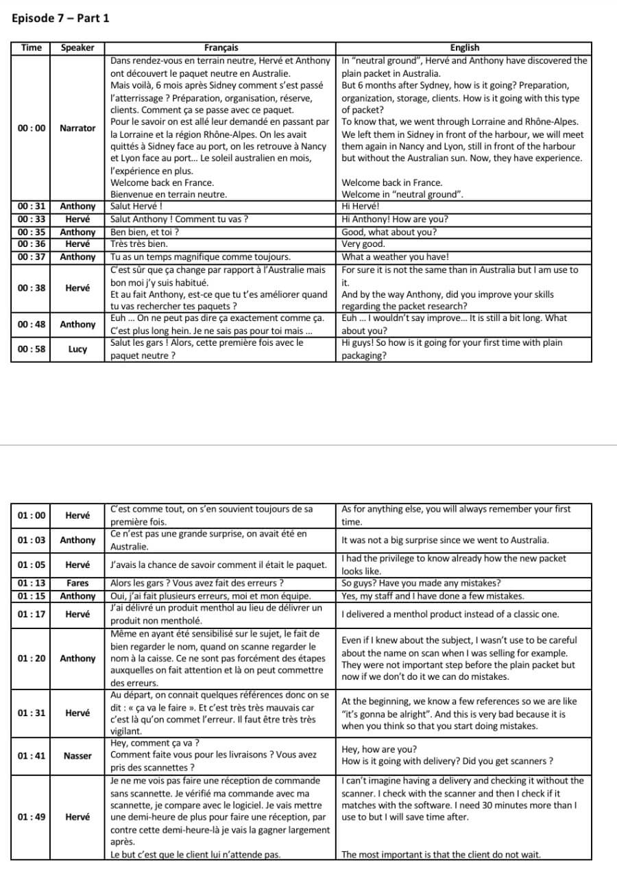 français vers l'anglais